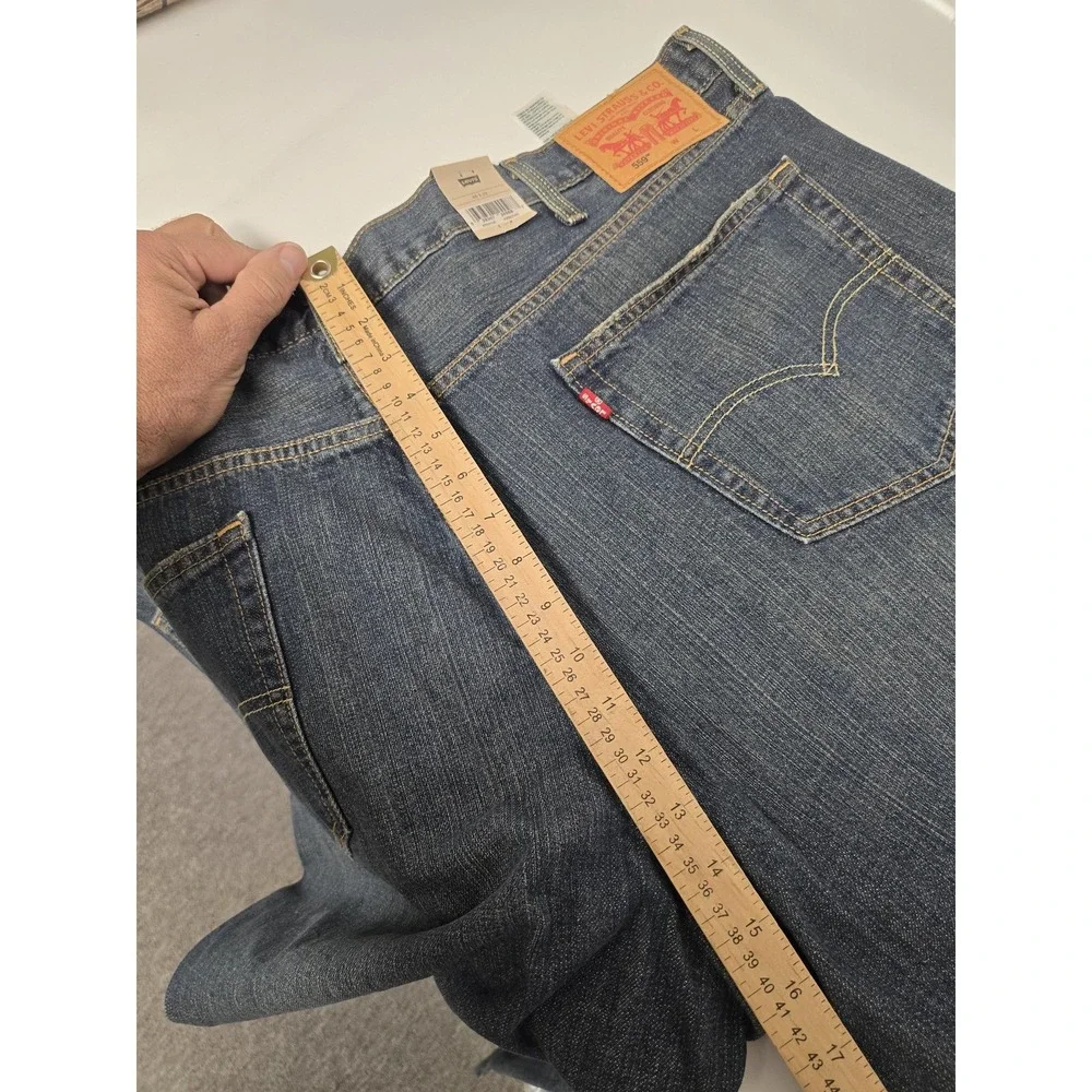 Levis 559 Jeans Mens 42x30 Blue Relaxed Straight Leg Denim Classic Five Pocket